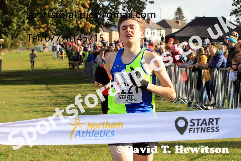 Mens under-17s 2022 Northern Cross Country Relays, Graves Park, Sheffield. Photo: David T. Hewitson/Sports for All Pics